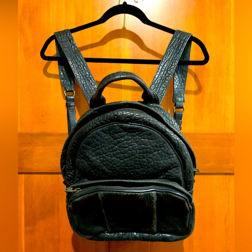 Alexander Wang Dumbo Black Leather Backpack